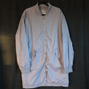 Light Grey Contender Long Jacket/wind Breaker